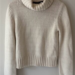 Jenni Kayne Cotton Blend Turtleneck Sweater